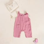 Organic Cotton Jumpsuit (Dark Pink)