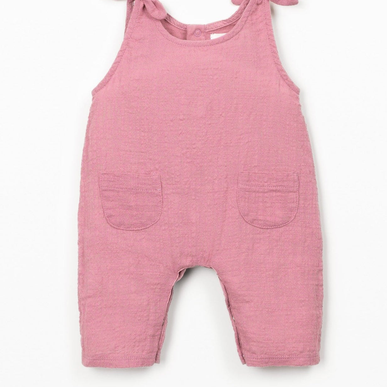 Organic Cotton Jumpsuit (Dark Pink)