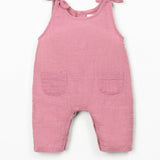 Organic Cotton Jumpsuit (Dark Pink)