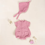 Jersey Bubble Romper (Bubblegum)