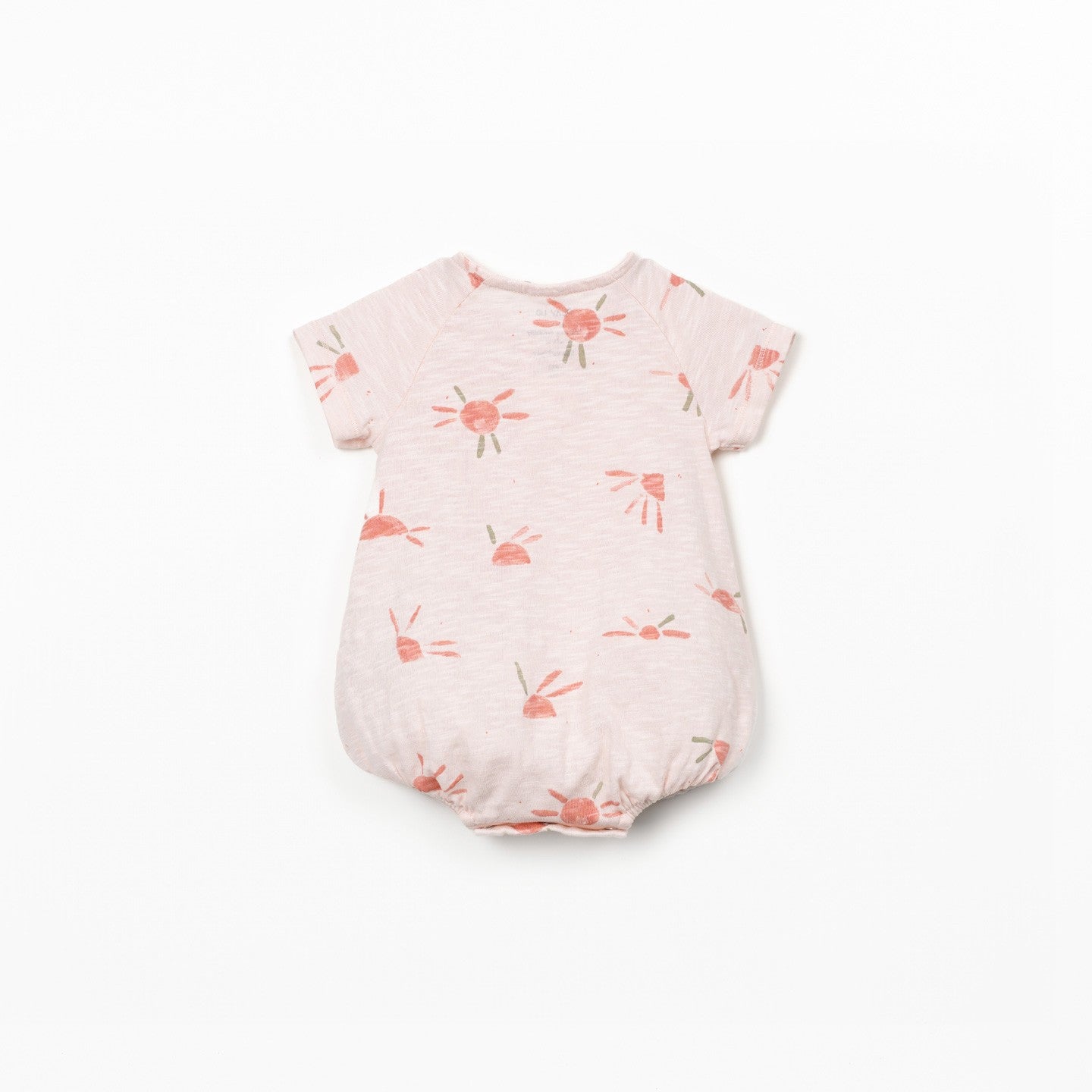 Printed Baby Bubble (Light Pink Suns)