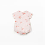 Printed Baby Bubble (Light Pink Suns)