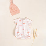 Printed Baby Bubble (Light Pink Suns)