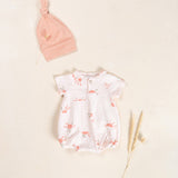Printed Baby Bubble (Light Pink Suns)