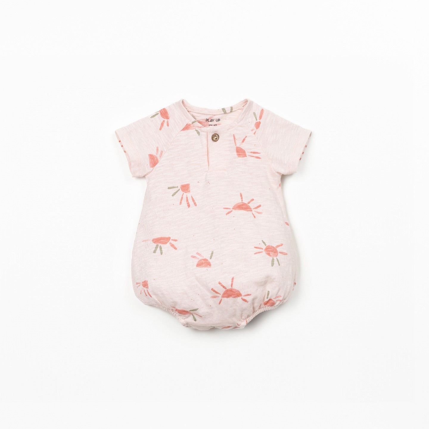Printed Baby Bubble (Light Pink Suns)