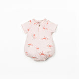Printed Baby Bubble (Light Pink Suns)