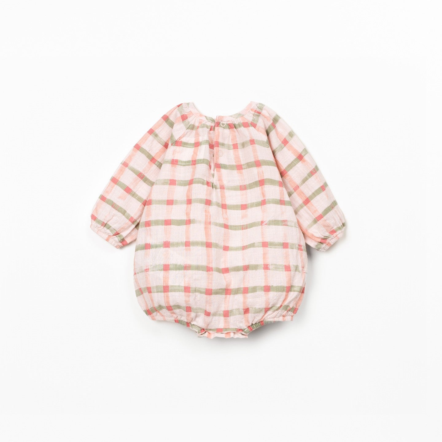 Printed Woven Bubble (Light Pink Windowpane)