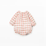 Printed Woven Bubble (Light Pink Windowpane)