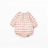 Printed Woven Bubble (Light Pink Windowpane)