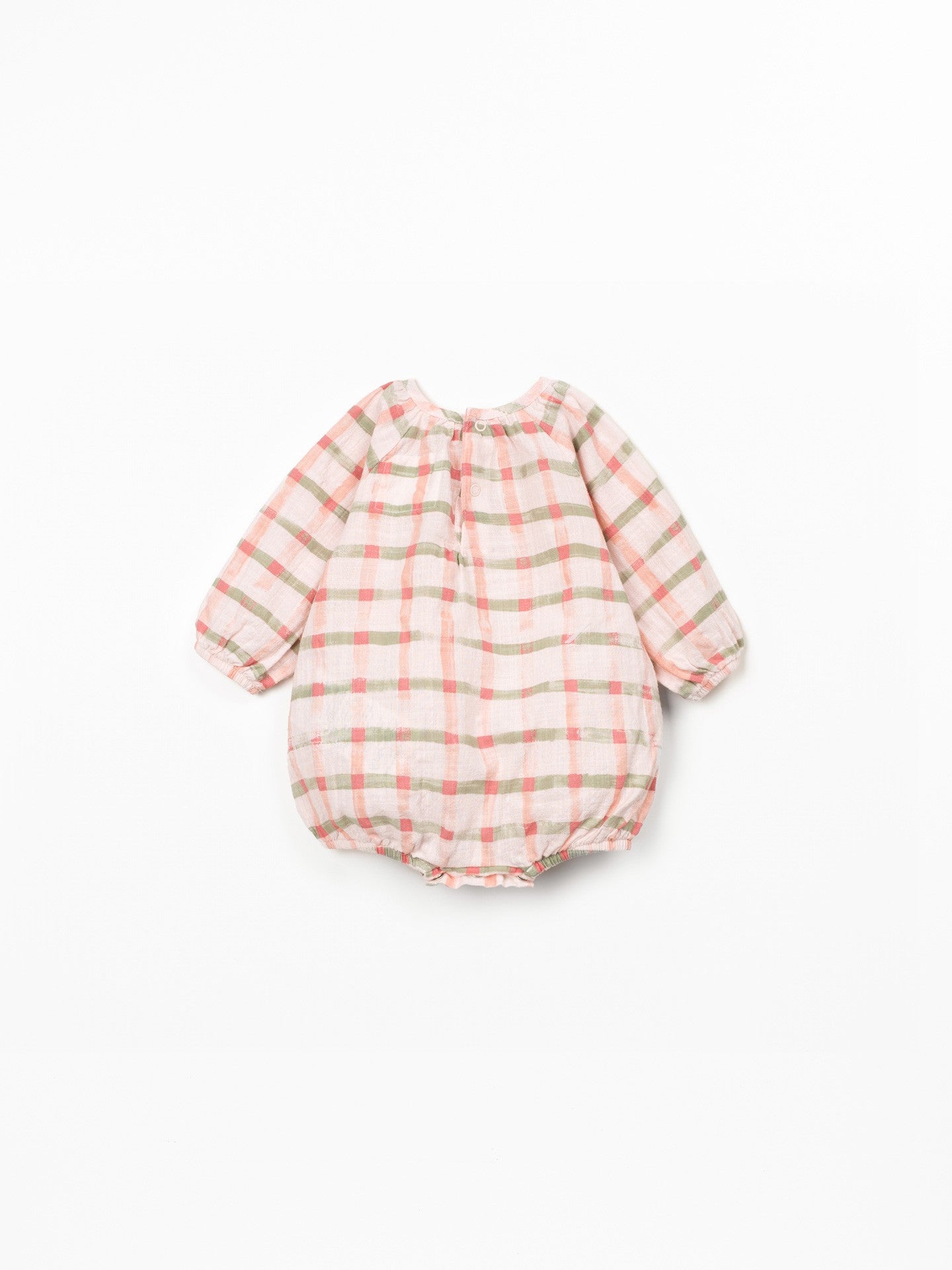 Printed Woven Bubble (Light Pink Windowpane)