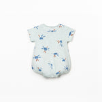 Printed Baby Bubble (Light Blue Suns)
