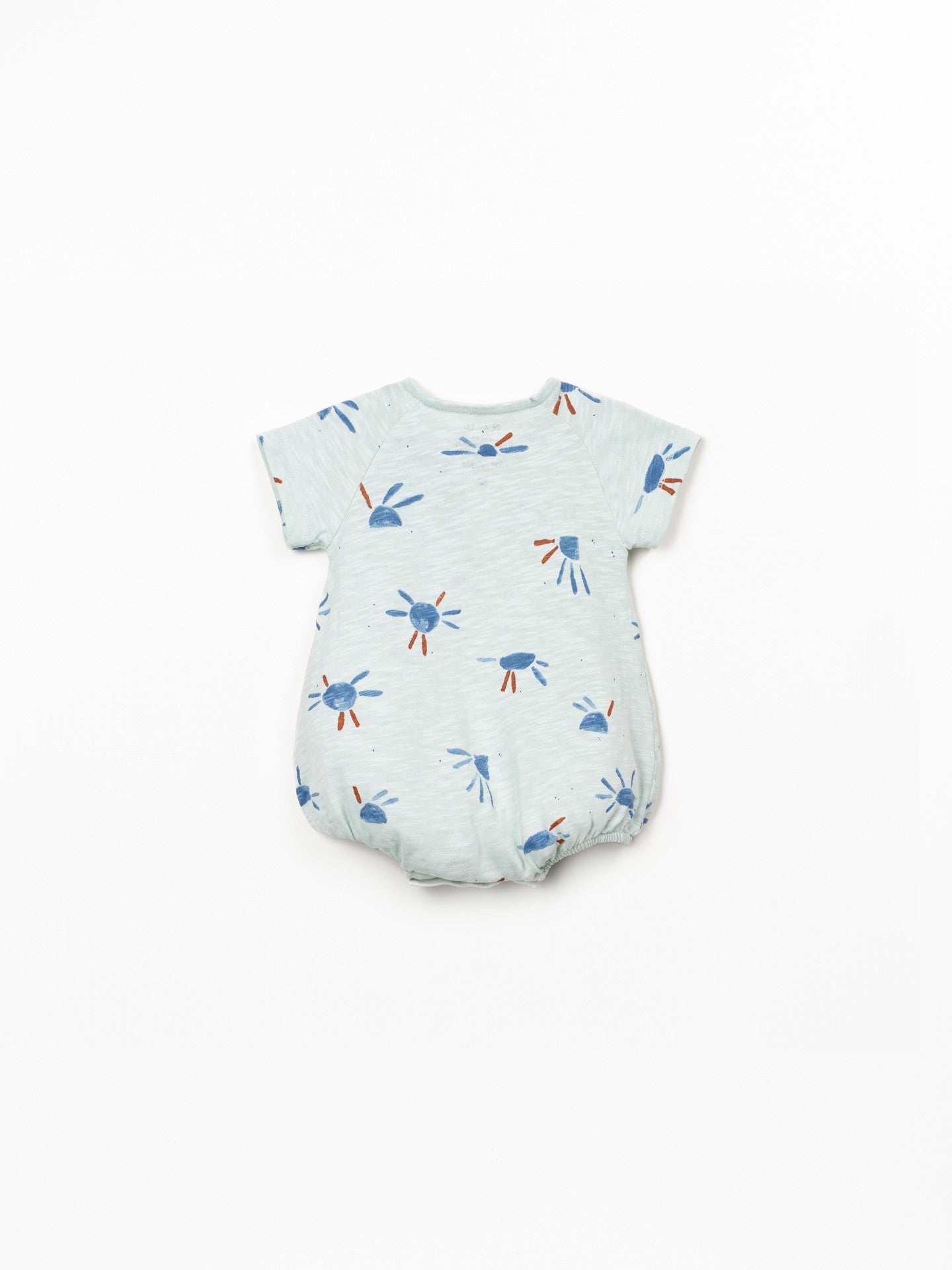 Printed Baby Bubble (Light Blue Suns)