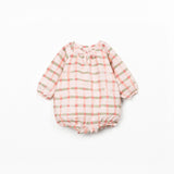 Printed Woven Bubble (Light Pink Windowpane)