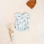 Printed Baby Bubble (Light Blue Suns)