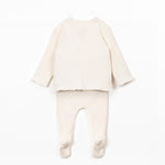 Kimono Ribbed Newborn Set (Ecru)