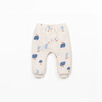 Printed Jersey Pants (Blue Apples)
