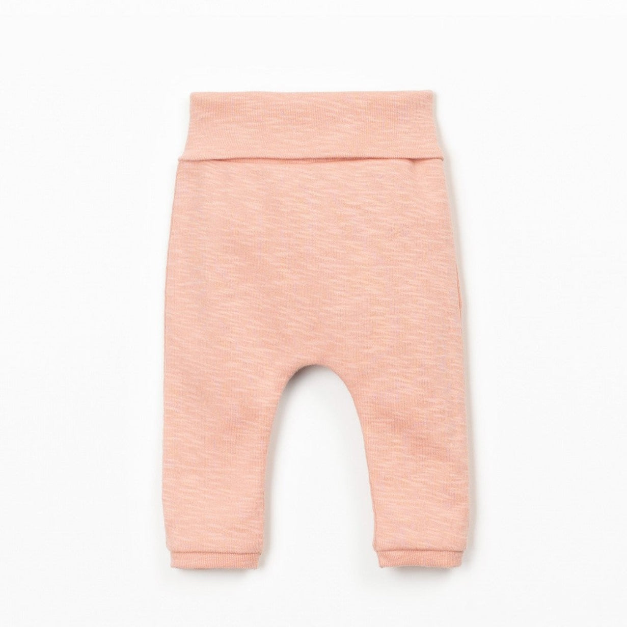 Jersey Roll-Top Baby Leggings (Salmon)