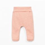 Jersey Roll-Top Baby Leggings (Salmon)