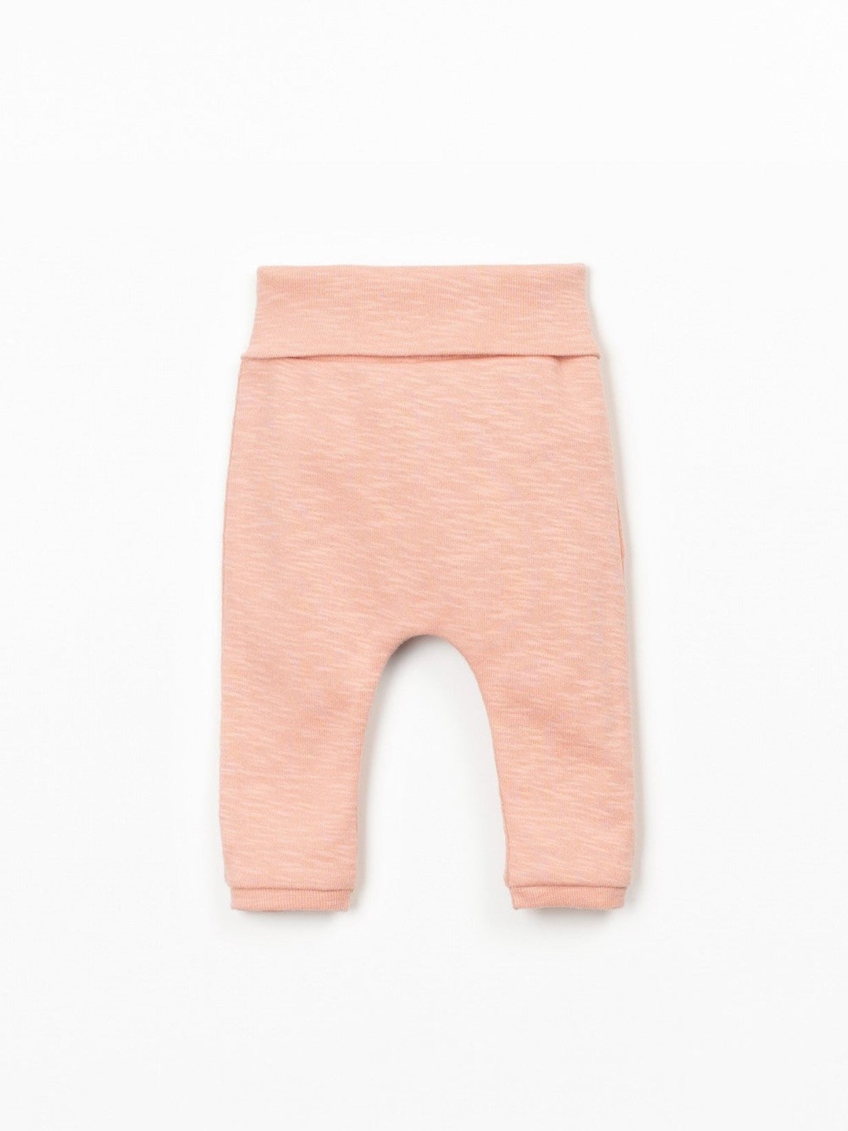 Jersey Roll-Top Baby Leggings (Salmon)