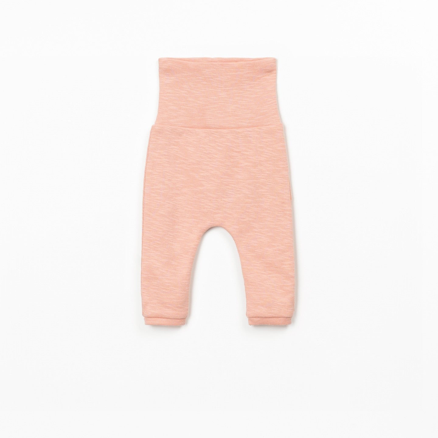 Jersey Roll-Top Baby Leggings (Salmon)