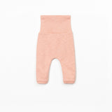 Jersey Roll-Top Baby Leggings (Salmon)