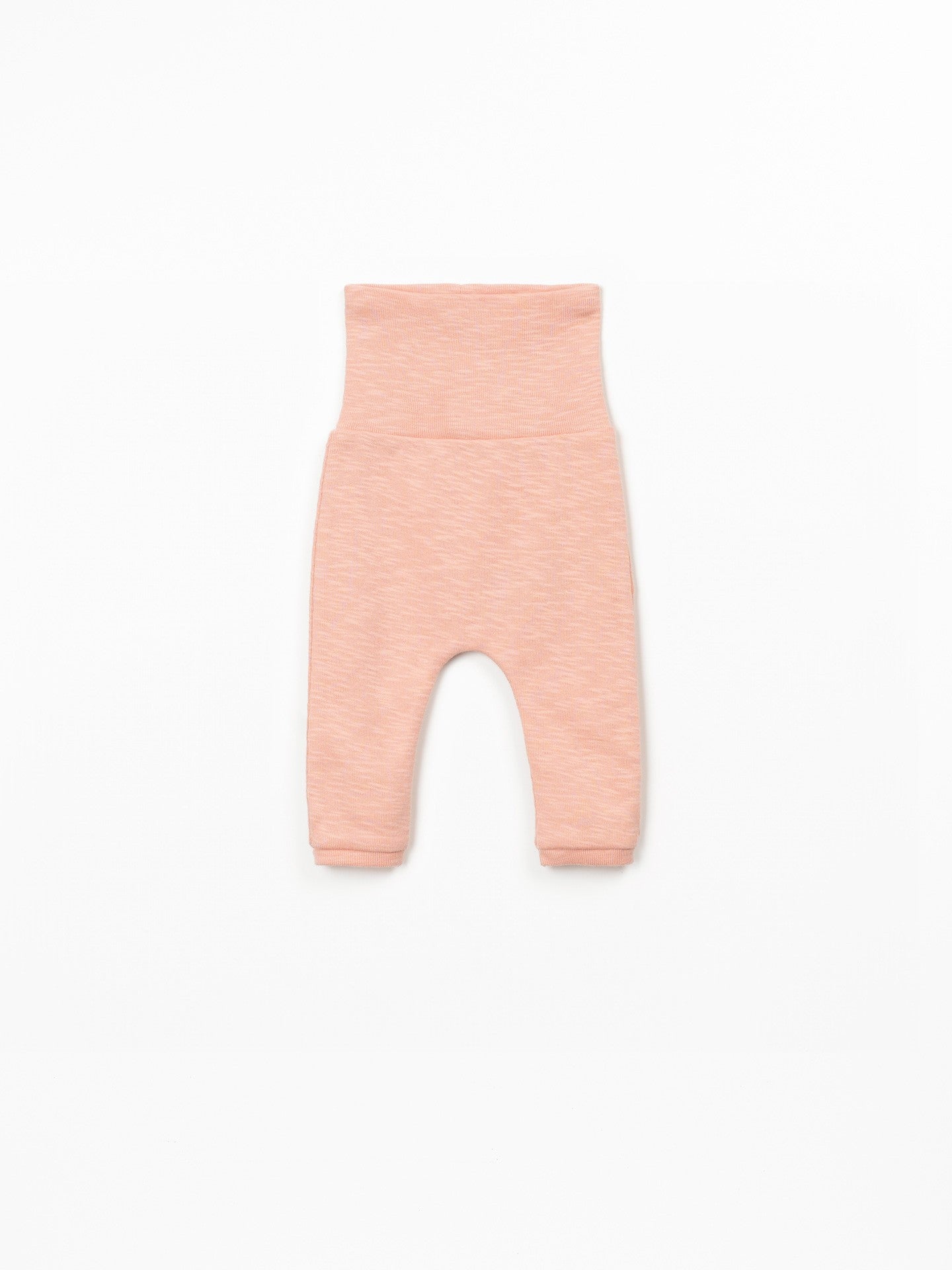 Jersey Roll-Top Baby Leggings (Salmon)