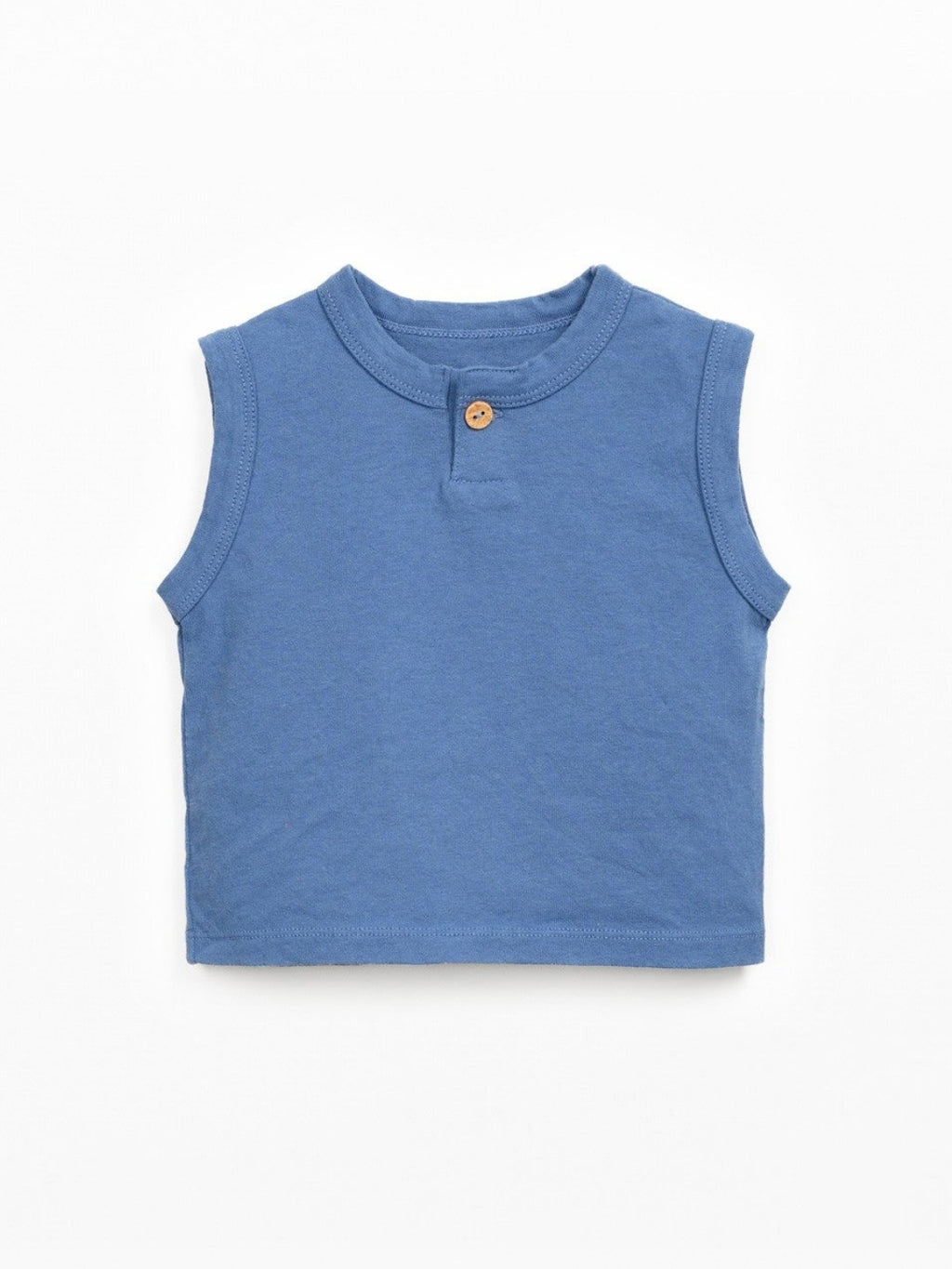Sleeveless Jersey Tank Top (Dark Blue)