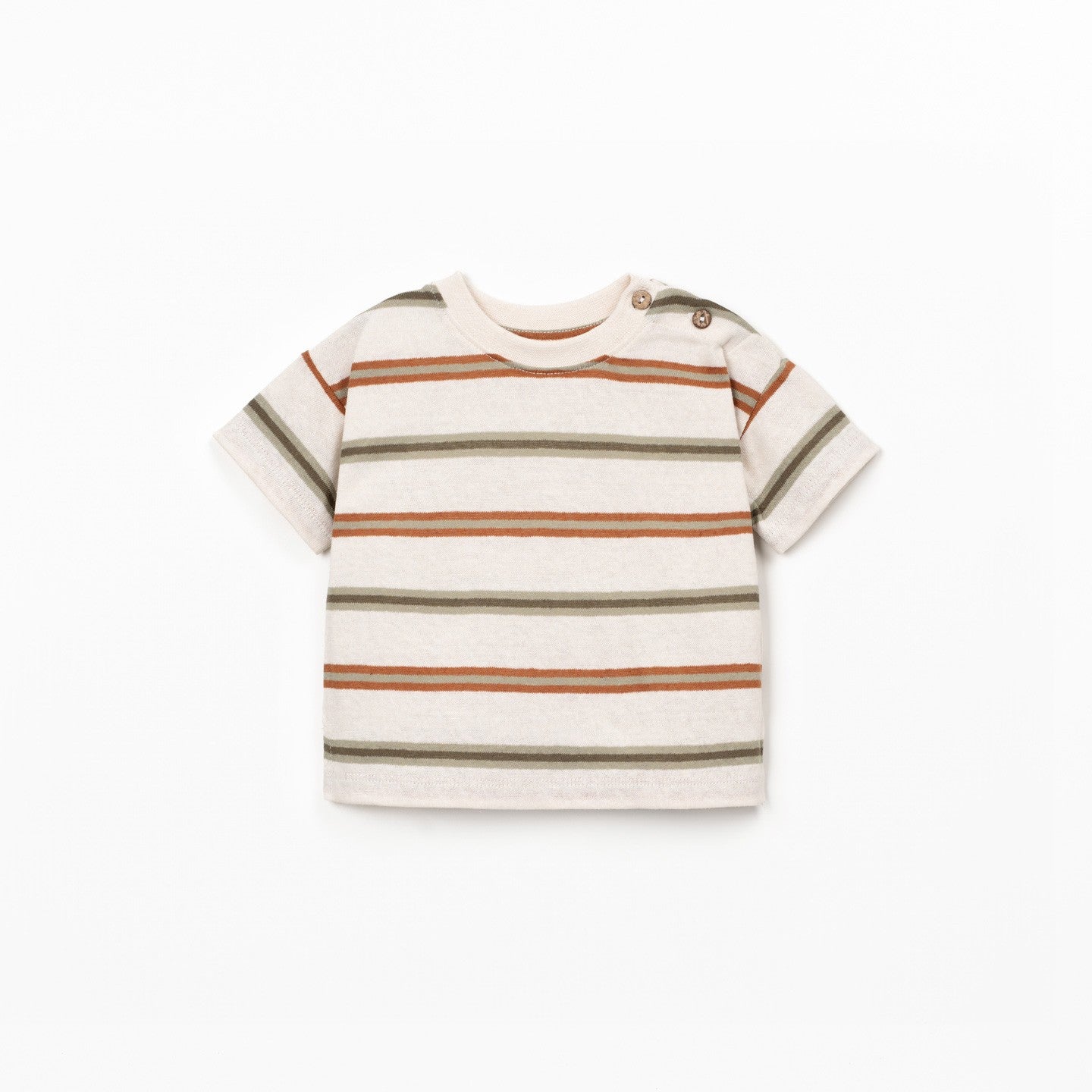 Striped Jersey T-Shirt (Earth Tones)
