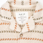 Striped Knit Collared Shirt