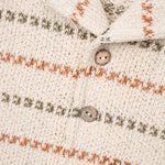 Striped Knit Collared Shirt