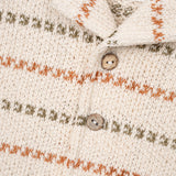 Striped Knit Collared Shirt