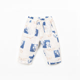 Monstera Print Organic Cotton Trousers