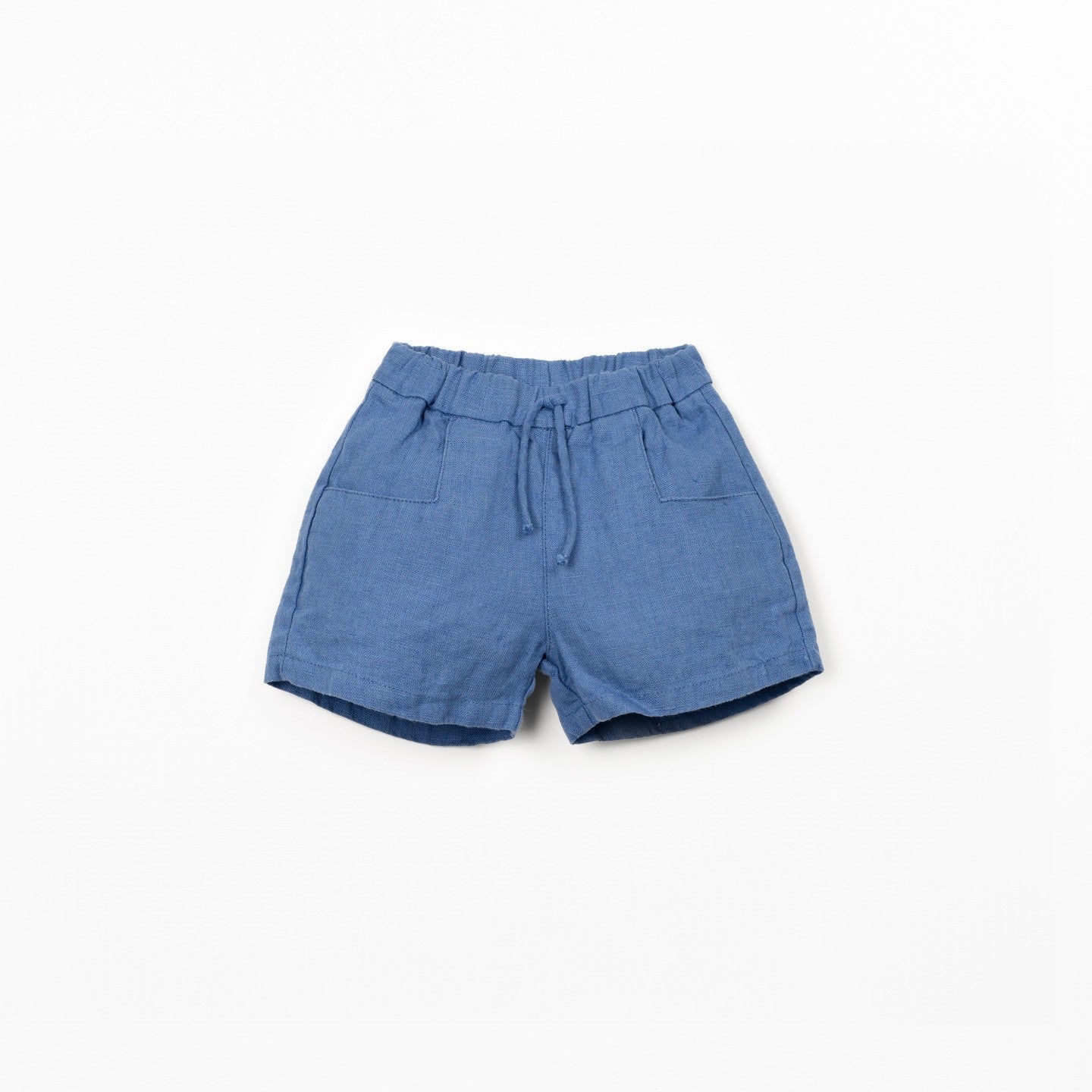 Linen Baby Shorts (Dark Blue)
