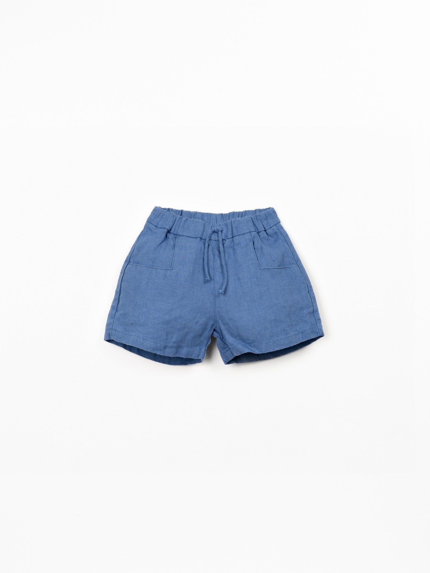 Linen Baby Shorts (Dark Blue)