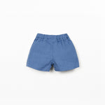 Linen Baby Shorts (Dark Blue)