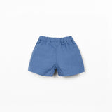 Linen Baby Shorts (Dark Blue)