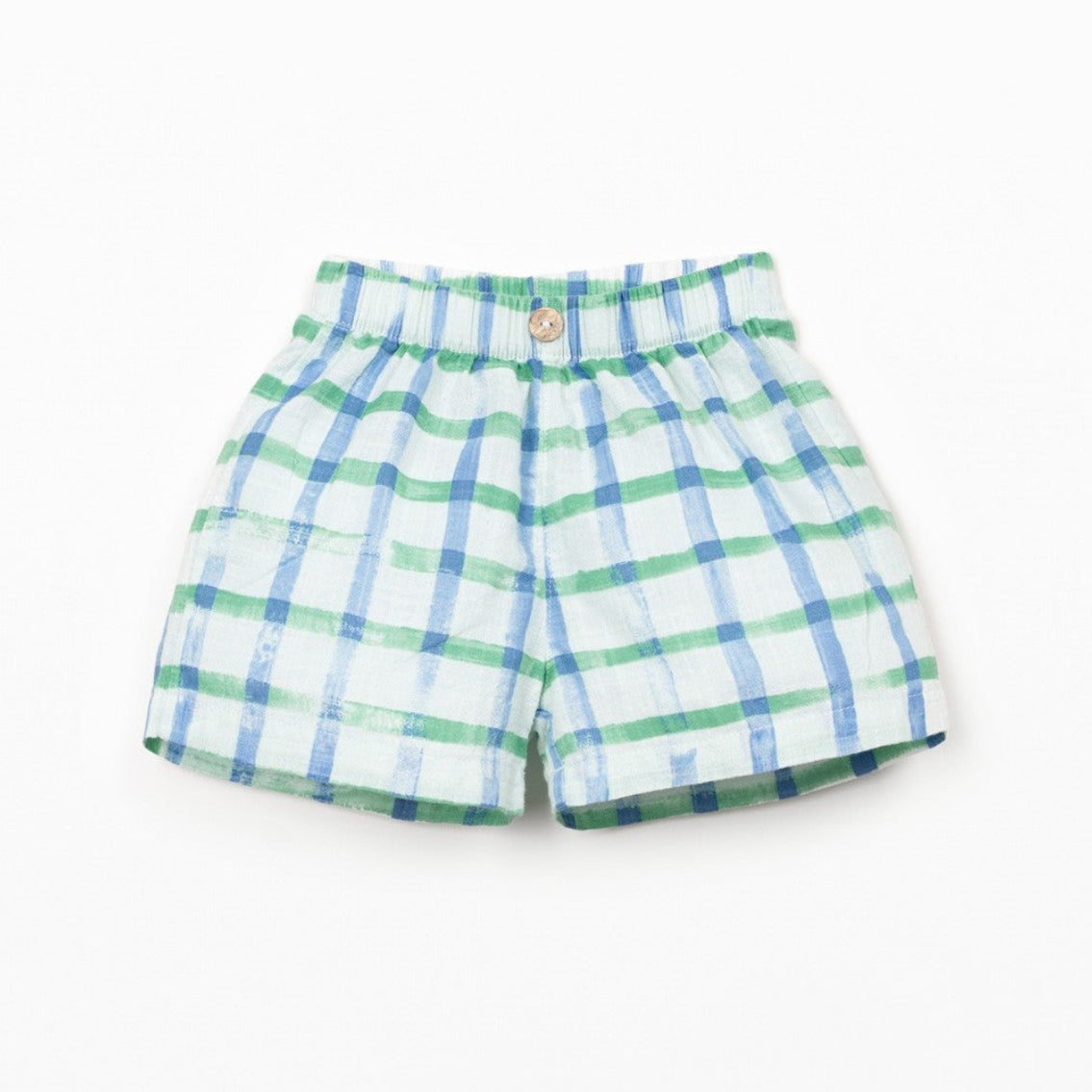 Woven Windowpane Shorts (Light Blue)