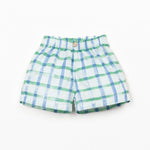 Woven Windowpane Shorts (Light Blue)