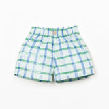 Woven Windowpane Shorts (Light Blue)