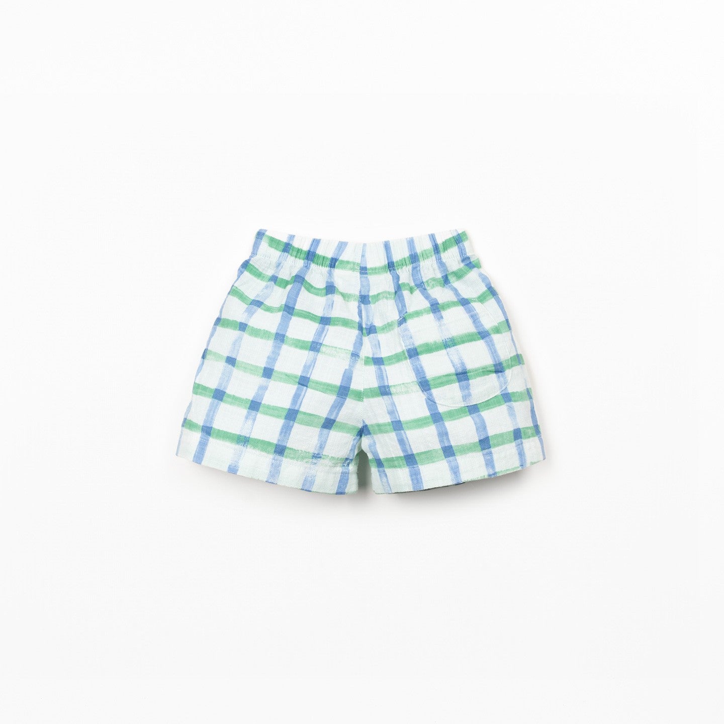 Woven Windowpane Shorts (Light Blue)