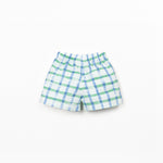 Woven Windowpane Shorts (Light Blue)