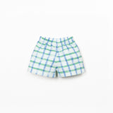 Woven Windowpane Shorts (Light Blue)