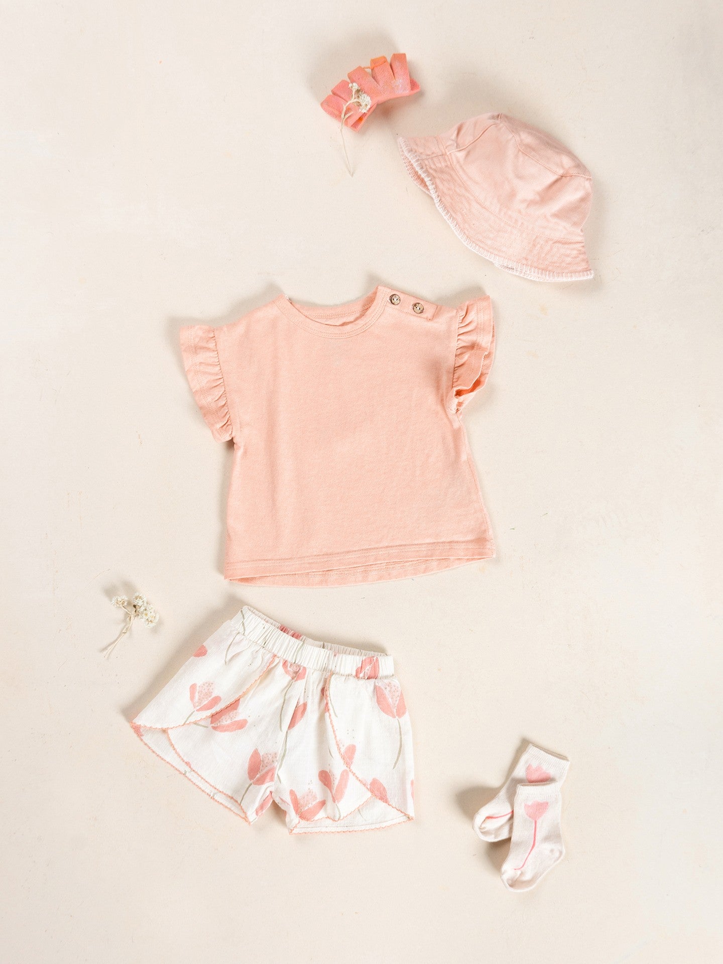 Jersey Flutter T-Shirt (Salmon)