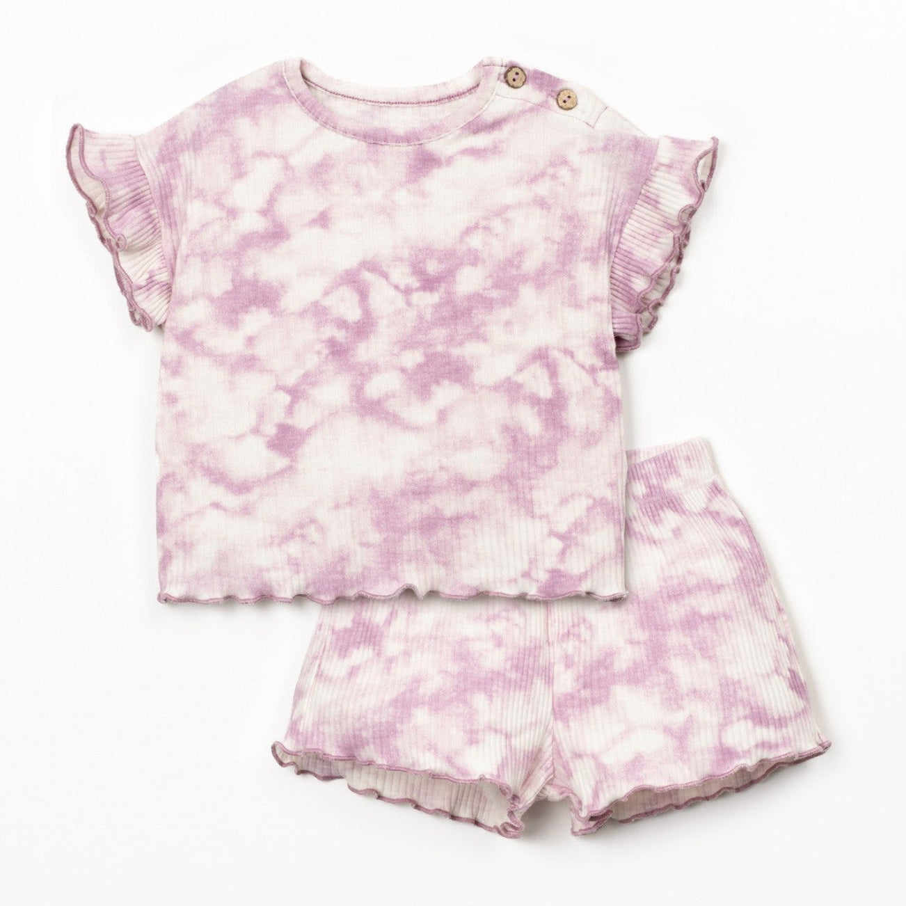 Tie-Dye Short Set (Purple)