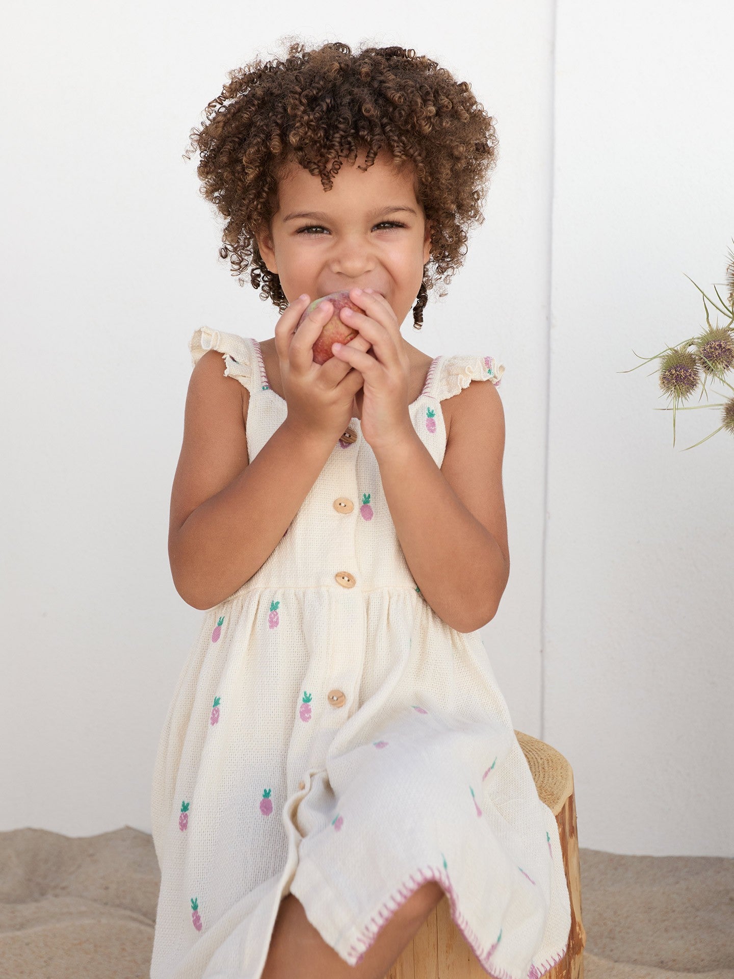 Pineapple Ruffle Dress
