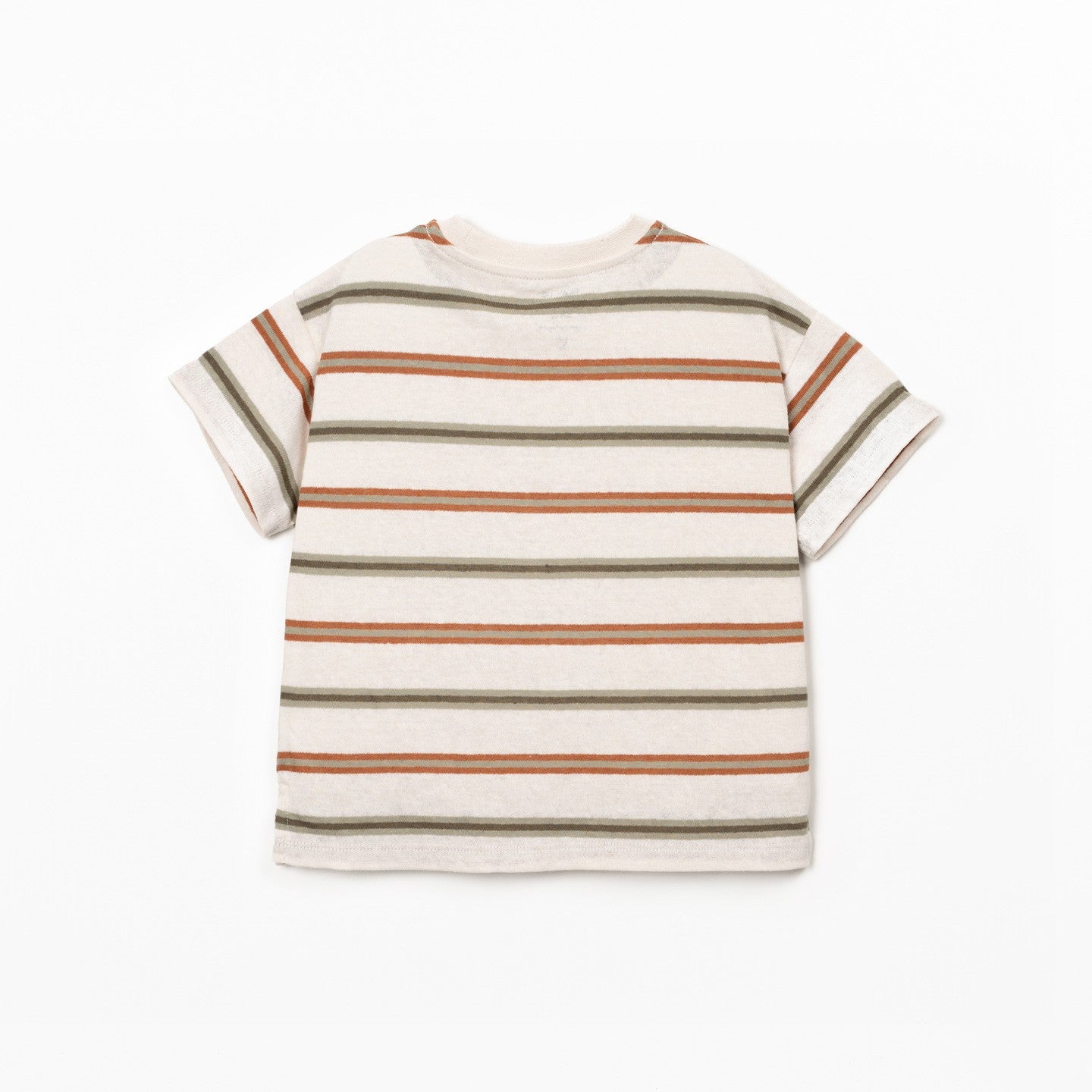 Boys Striped Jersey T-Shirt (Earth Tones)