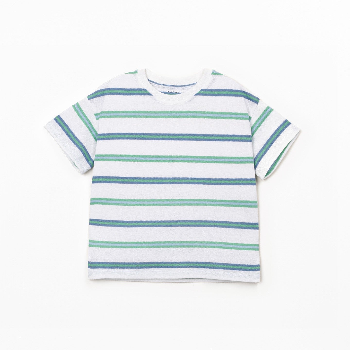 Boys Striped Jersey T-Shirt (Ocean Tones)