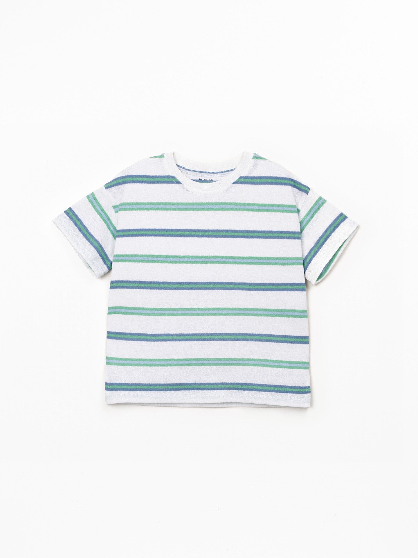 Boys Striped Jersey T-Shirt (Ocean Tones)