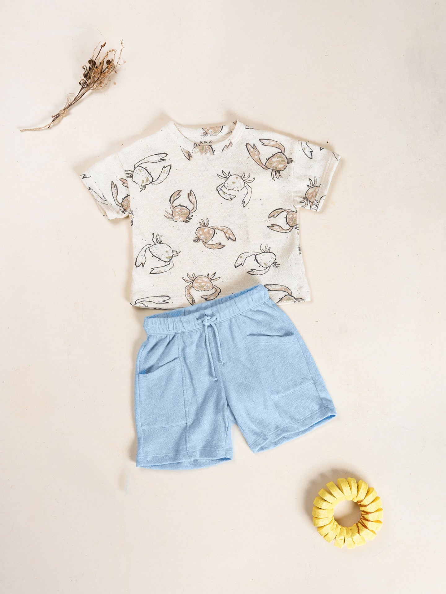 Boys Drawstring Jersey Shorts (Blue)