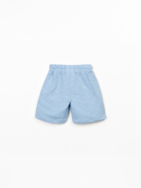 Boys Drawstring Jersey Shorts (Blue)